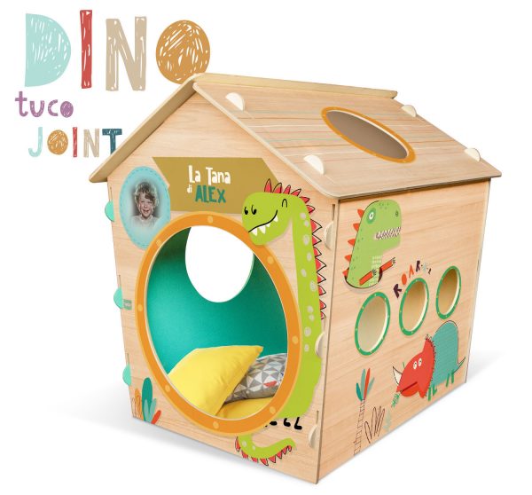casetta in legno modello cubo da interno ecologica per la cameretta playground