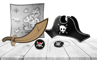 Crea il kit da pirata in cartoncino