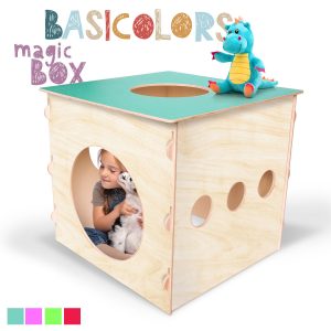 cubo casetta in legno da interno per giocare bambini