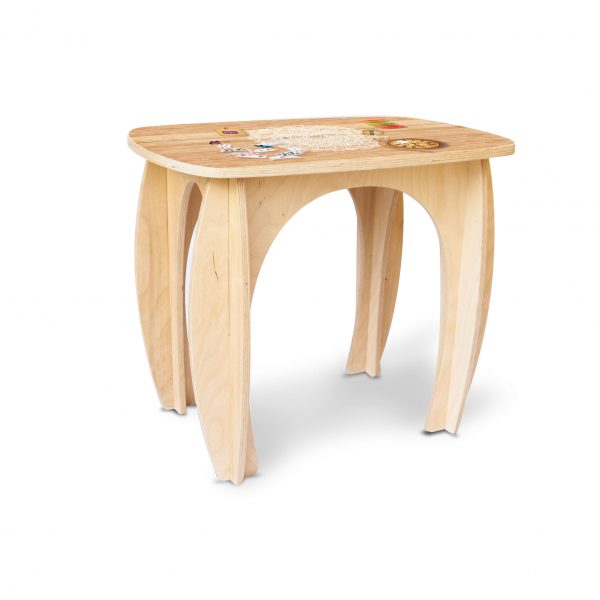 tavolo in legno per bambini a tema alice pese meraviglie
