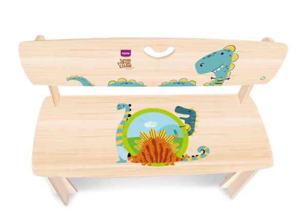 panchina in legno per bambini
